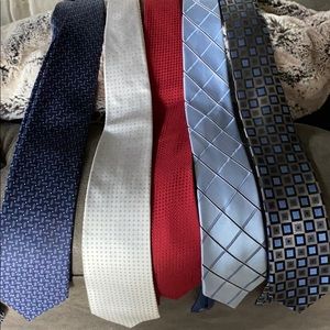 Multiple ties by different brands